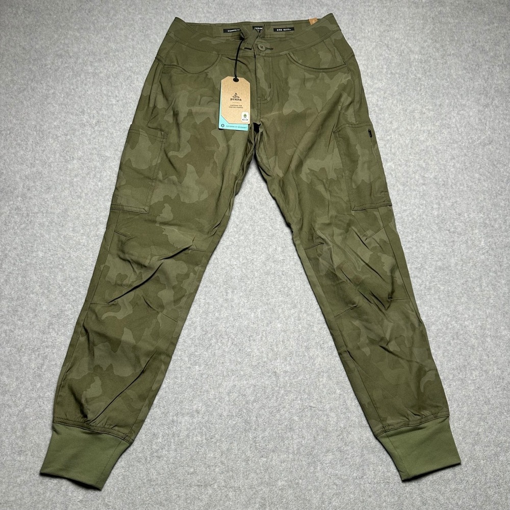 Prana Olive Green Camouflage Joggers